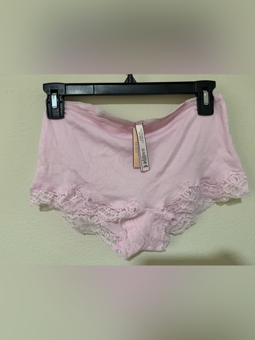 NEW Victoria's Secret Pink Cotton Lace Boyshorts